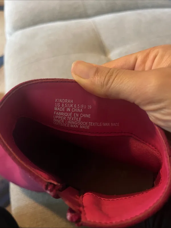 Shoe Dazzle fuchsia Suede Ankle Booties - Image 2