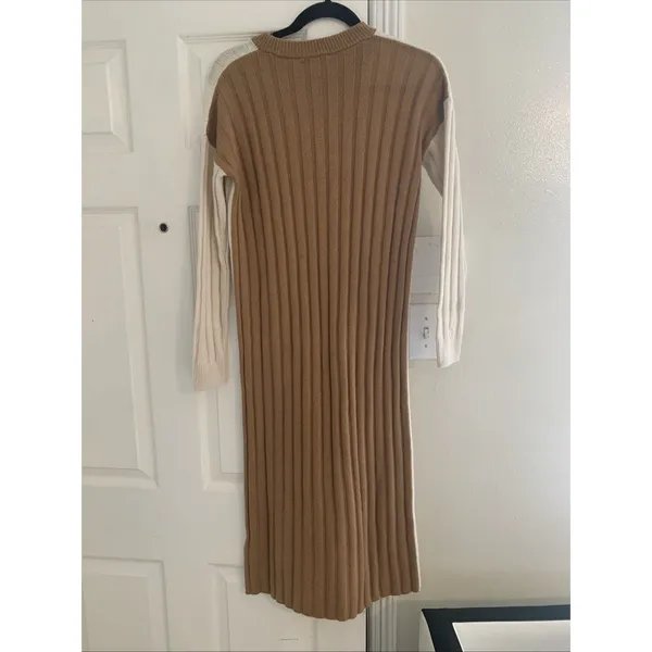 Madewell (re) Sourced Ribbed midi sweater dress Size XXS Viscose , Wool, Alpaca - Image 5