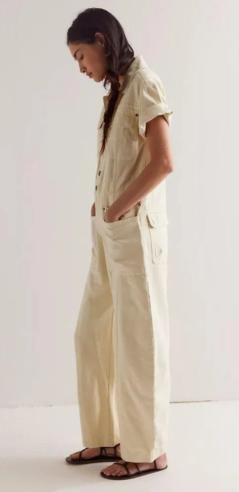 Free people Maxie Washed Coverall jumpsuit - Image 3