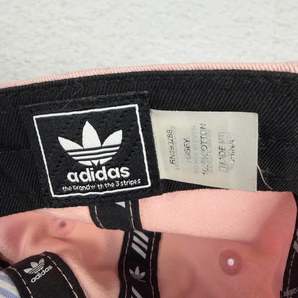 Adidas Trefoil Logo‎ Pink Cotton Baseball Cap Adjustable Strap Streetwear Casual - Image 8