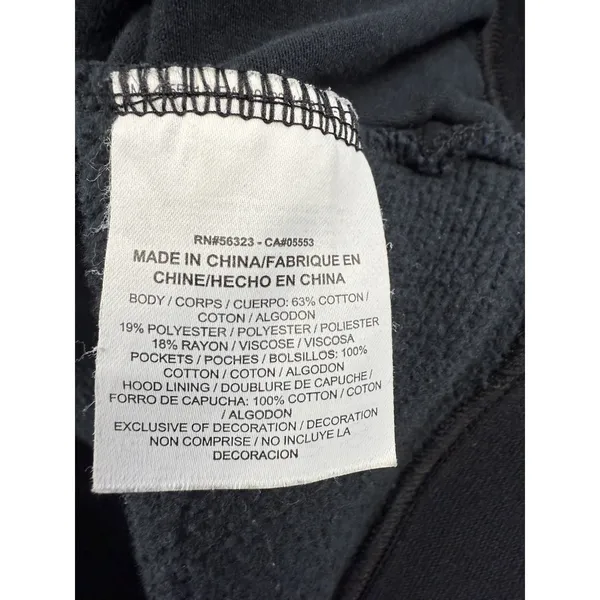 Nike Funnel Neck‎ Pullover Hoodie Women's Size Large Sportswear Black 828601-010 - Image 6