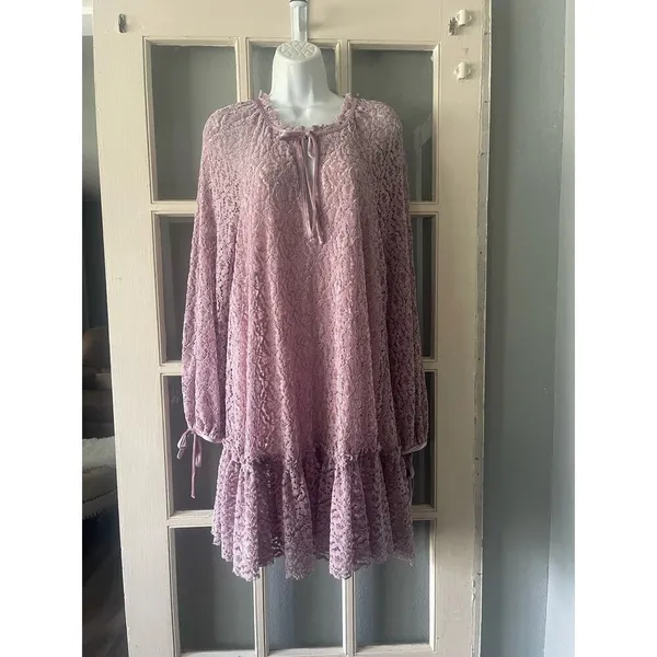 Free People Jenny Purple Crush Velvet Dress - Image 4
