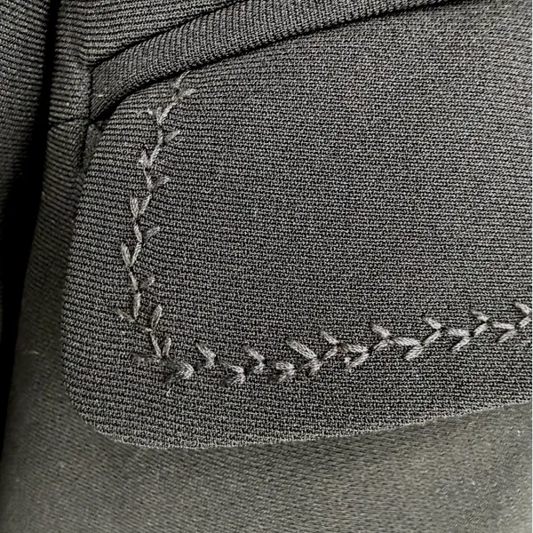 Ann Taylor Womens Black Three Button Pick Stitch Blazer Suit Jacket Sz 4 Career - Image 11