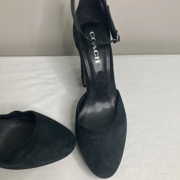 Coach Womens Chrystie Closed Toe Ankle Strap Casual Platforms Fashion Heels 9B - Image 2