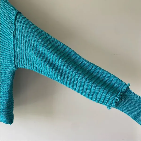 Free People Marlie Ribbed Pullover Sweater‎ in Mar Chiquita xs - Image 5