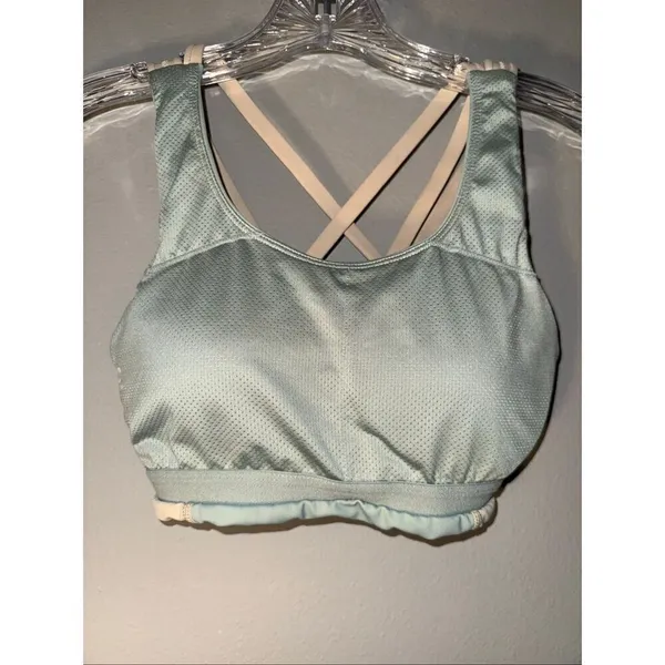 Senita Athletics two toned cross back padded sports bra XS - Image 6