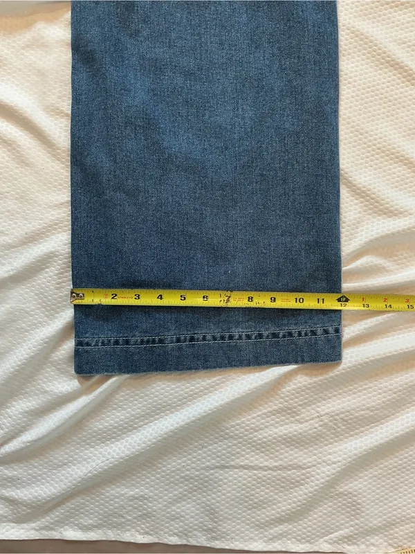 High-Rise Wide Leg Jeans in Dark Indigo - Image 7