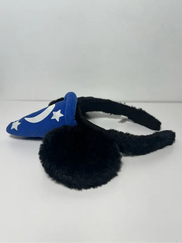 Tokyo Disney Resort Sorcerer Fantasia Mickey Mouse Plush Fuzzy Headband Ears - Image 6