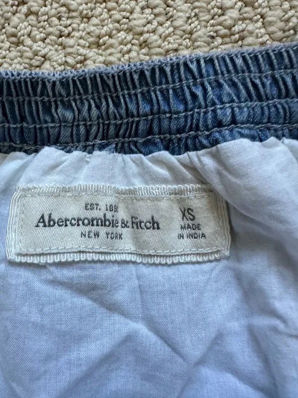 Abercrombie Skirt Blue with White Detail - Image 4