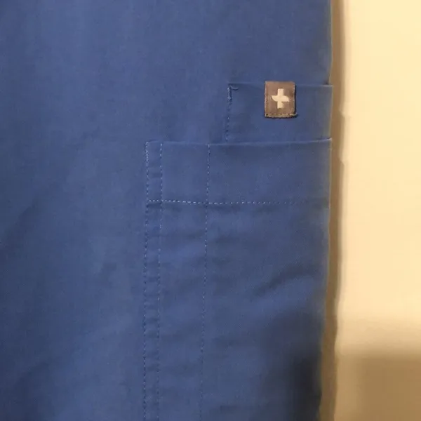 Figs Yola Skinny Scrub Pants Women’s Size Small Ceil Blue Color - Image 5