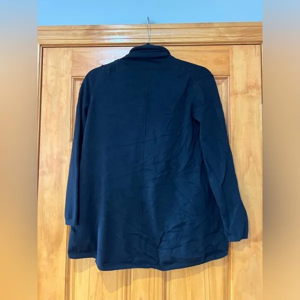 Zara Knit Black Open Front Cardigan - Image 2
