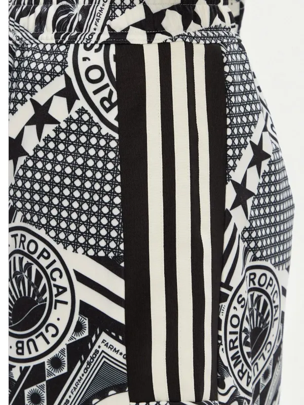 NWT Adidas x Farm Rio Skirt Black White Graphic Print JD6312 Large Streetwear - Image 6