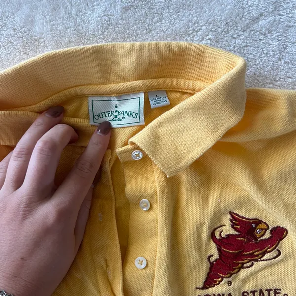 Vintage Iowa State Cropped Polo - Image 2