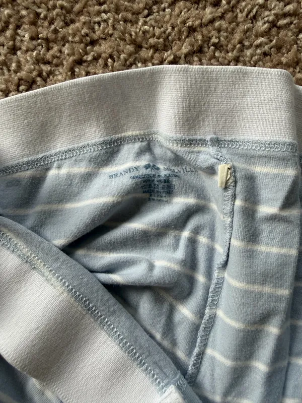 Brandy Melville Blue Striped Boyshort Underwear - Image 3