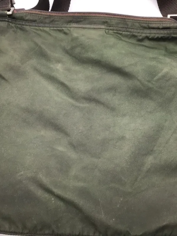 Authentic Vintage Prada Green Nylon Shoulder Bag | Serial 31 | As-Is - Image 10