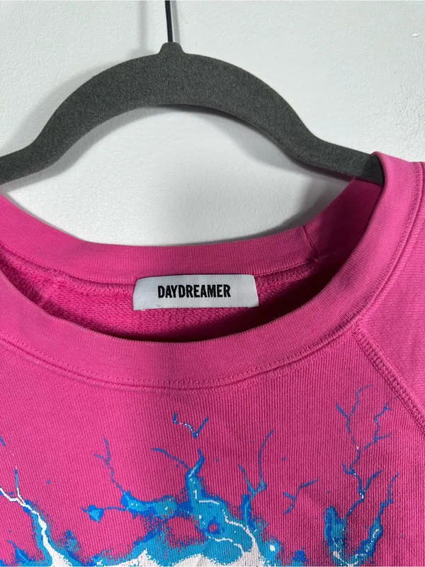 Daydreamer Slayer‎ Electrified Sweatshirt Womens S Pink Skull Graphic Band - Image 5
