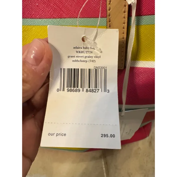 Kate Spade Adaira Baby Bag Tote Purse Wallet Set‎ Grant Street NWT Multicolored - Image 4