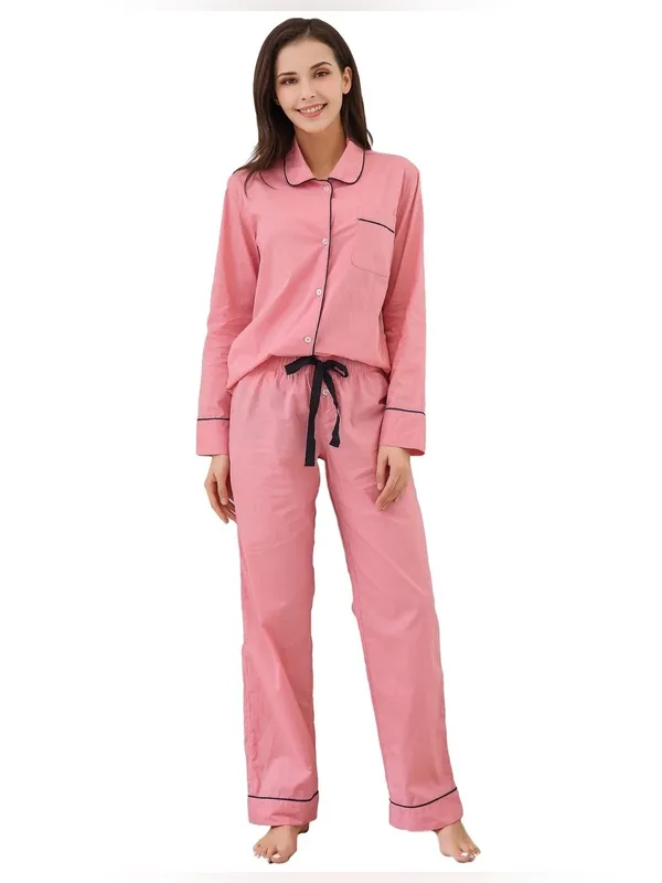 J. Crew Vintage Pajama Set- Cool Pink- Size XS - Image 2