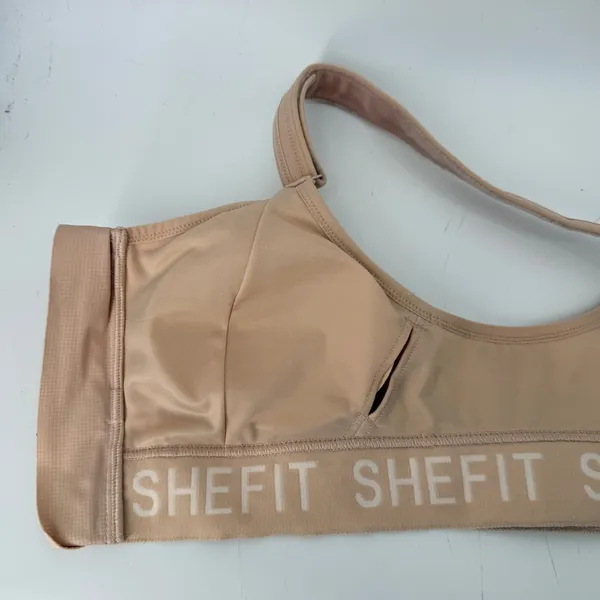 Shefit Ultimate Sports Bra Sandstorm Nude Women M High Impact Front Close Active - Image 3