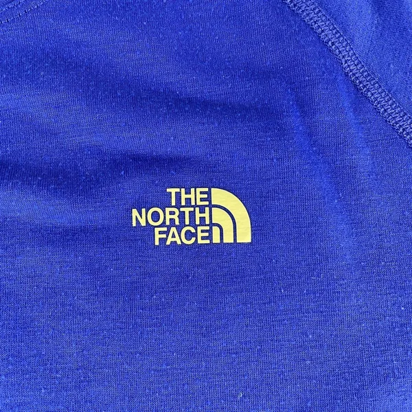 The North Face T Shirt Women's Small VaporWick Blue Polyester Stretch TNF Ladies - Image 3