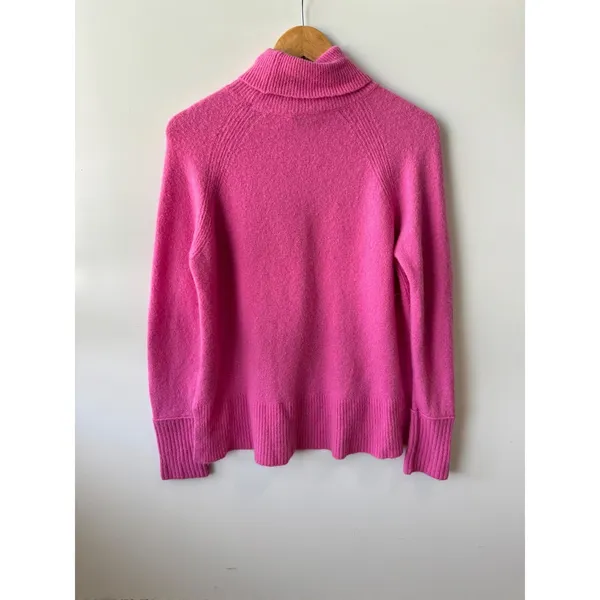 J.Crew Merino/Alpaca Turtleneck Sweater Long Sleeve Pink Pullover Knit Size‎ S - Image 6