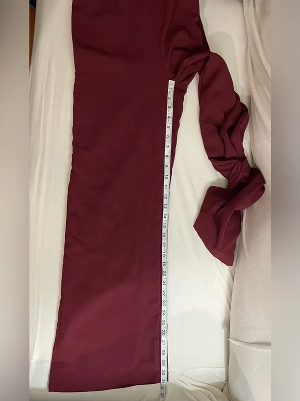 Altar’d State Burgundy Lace-Trim Wide-Leg Jumpsuit Size M - Image 5