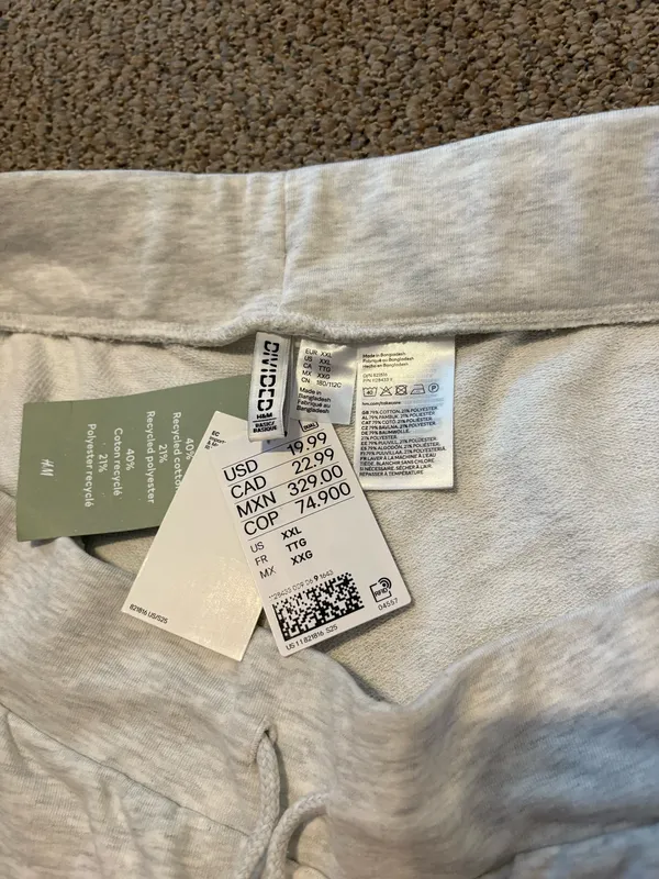 H&M Grey Sweatpants - Image 3