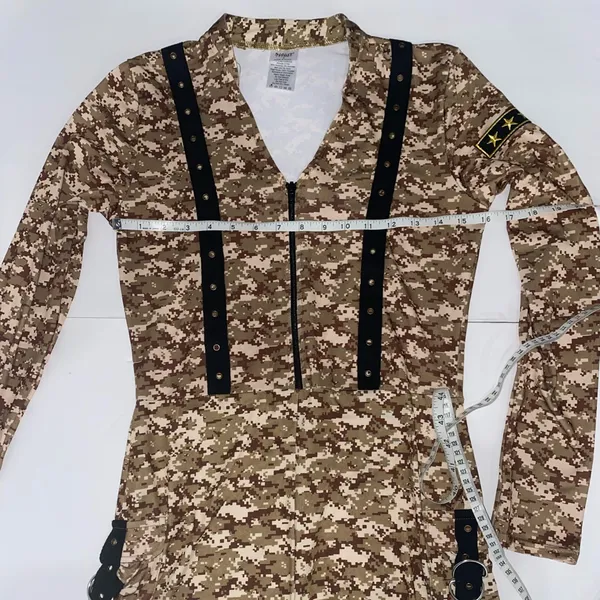 Spirit Halloween Woman’s Army Miltary Romper Costume Size M - Image 4