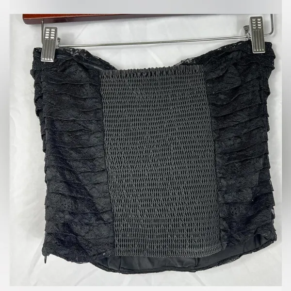 Victoria's Secret Black lace bustier corset crop top - Image 2