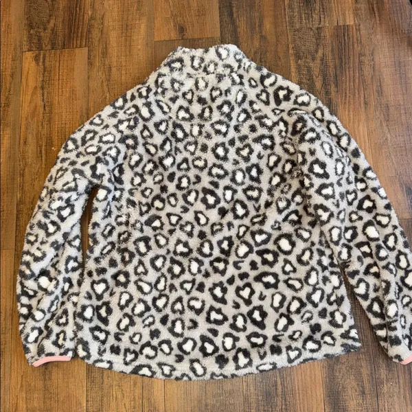 Simply Southern Gray and Pink Fleece Pullover - Image 11