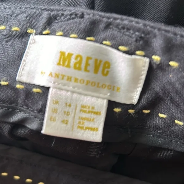 Anthropologie Maeve High Waist Slim Fit Ponte Knit Pants Sz 10 - Image 10
