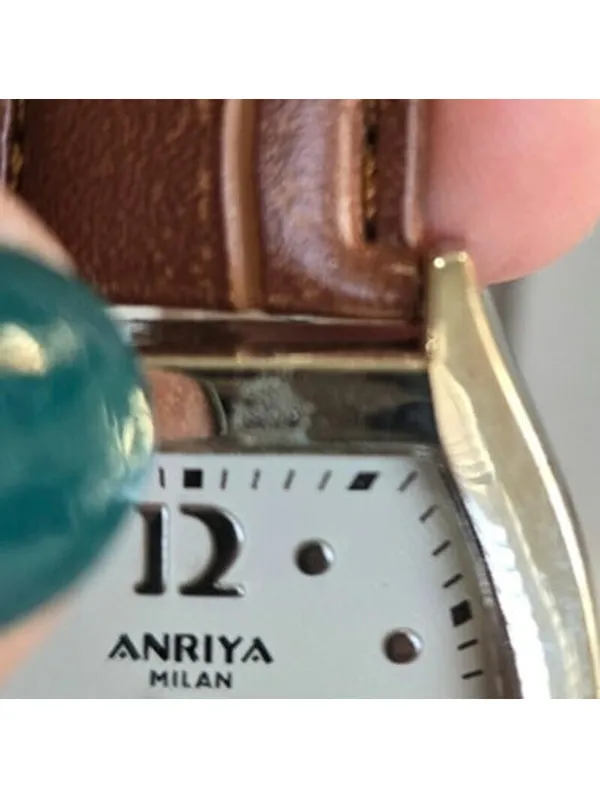 Anriya Milan Mens Womens Matching Watch Set Brown Leather Bands Vintage - Image 10