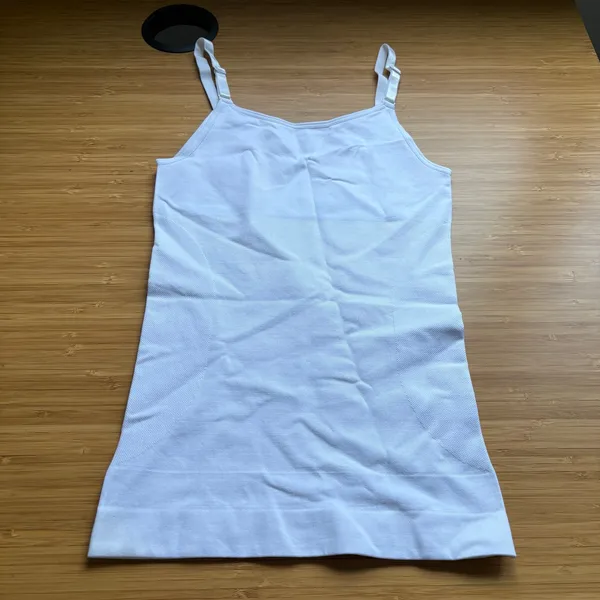 Shapermint Essentials Medium White All Day Every Day Scoop Neck Cami Tank Top - Image 4