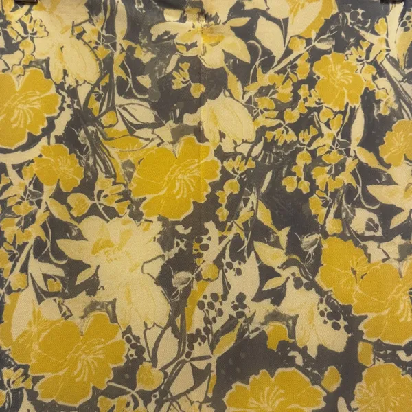 NEW Free People Feminine‎ Floral Print Rosalie Mesh Midi Skirt Yellow Slit XS - Image 6