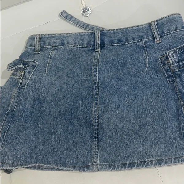 & Other Stories Blue Denim Mini Skirt - Image 2