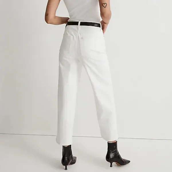 Madewell The Perfect Vintage Wide-Leg Crop Jean Women’s Sz 32 - Image 4