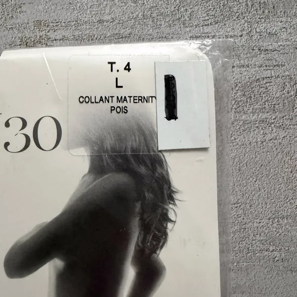 Calzedonia Maternity Tights Sheer 30 T.4‎ Large - Black - NEW Pantyhose - Image 4