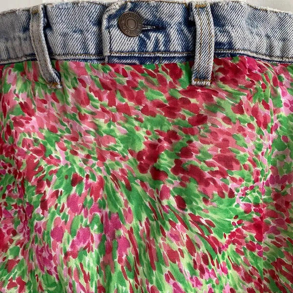 Levi's Jean Top Floral Maxi Dress - Image 3