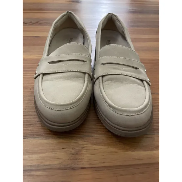 Dr Scholl's Hello Loafers Womens Size 8 Tan Faux Leather Slip On Penny Loafers - Image 4