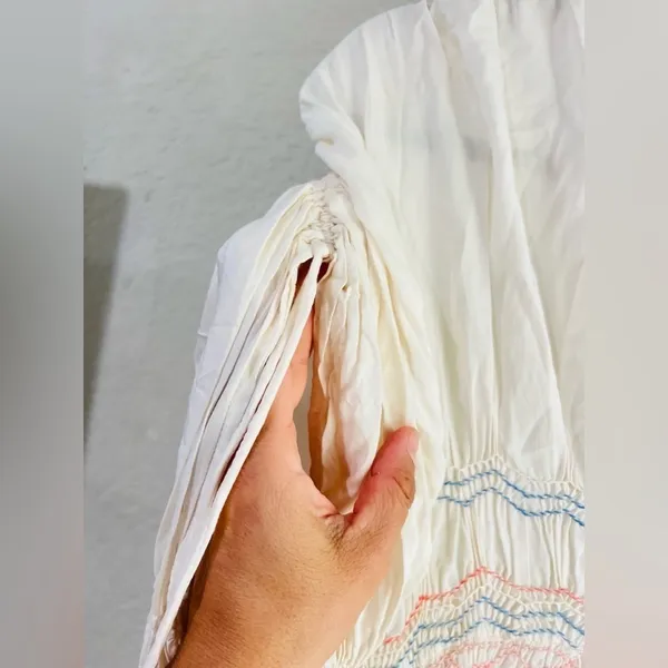 Free People Embroidered dress has peasant-style romantic, vintage-inspired Sz S - Image 7