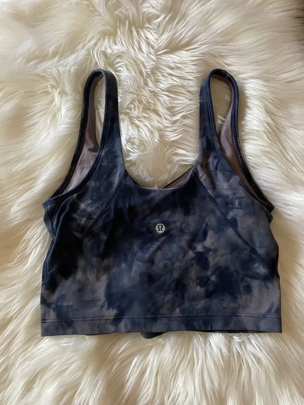 Lululemon Align Crop Tank Top Diamond Dye Lunar Rock True Navy - Image 7