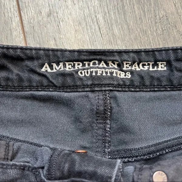 AEO 5 Button Distressed Hi Rise Festival Mini Skirt Women’s Size 6 - Image 5