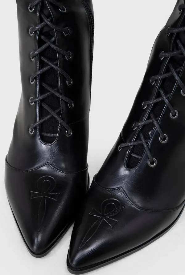 Killstar Ankh Eveninghill Boots Black Size 8 - Image 4