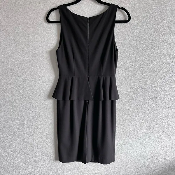 Alice + Olivia Women's Black Sleeveless‎ Peplum Dress - Image 3