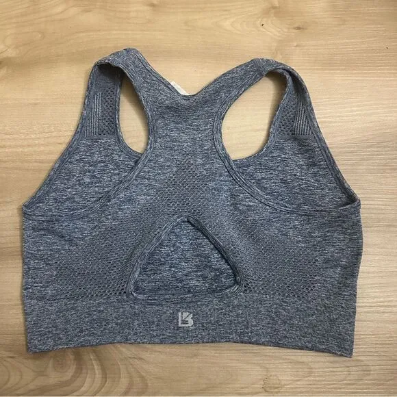 Buffbunny Collection Sports Bra‎ Blue M Womens Racerback Seamless Athletic Gym - Image 2