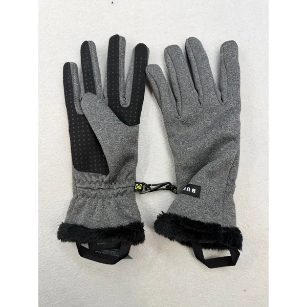 Burton Sapphire GL Heather Gray Faux Fur Trim Winter Gloves Womens Small NWOT - Image 2