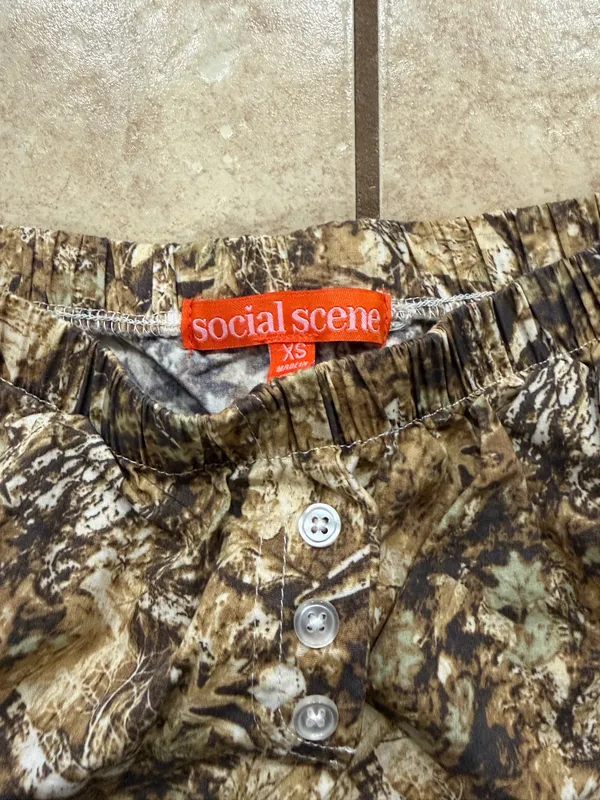 Camo shorts Brown Size XS - Image 3