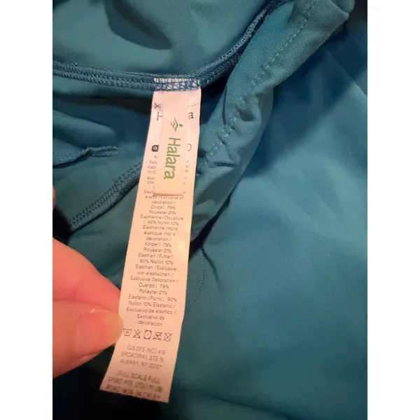 Halara Womens Sz XS Tall Pull On Wide Leg Pant Teal Blue Green High Rise 0270389 - Image 8