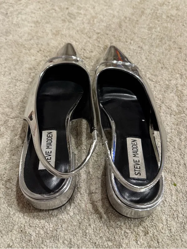 STEVE MADDEN Christann Slingback Block Womens Kitten Heels size 6 - Image 5