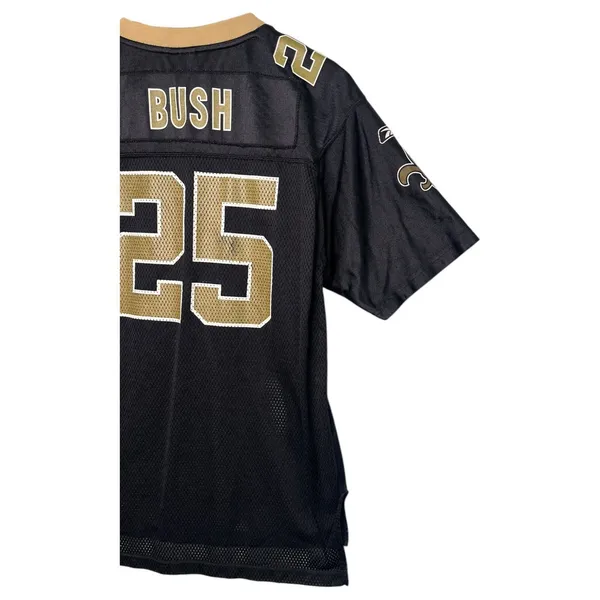 VTG Reggie Bush 25 Jersey Womens Extra Large Black New Orleans Saints NFL 2000s - Image 15
